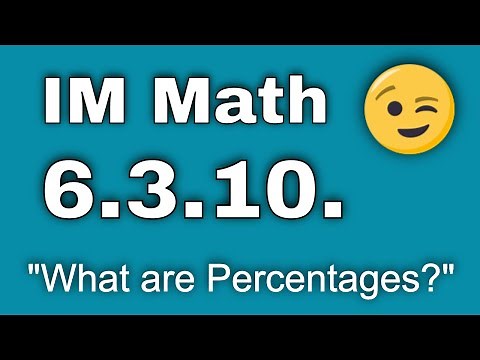 😉 6th Grade, Unit 3, Lesson 10 "What Are Percentages?" Illustrative Mathematics