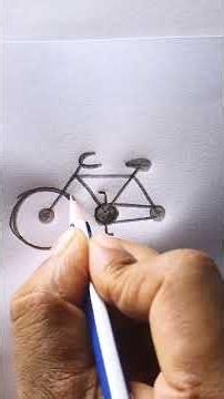 How to Draw a Bicycle from the Letter M | Easy Letter Drawing
