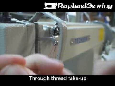 How to Thread a Techsew 0302 Walking Foot Industrial Sewing Machine