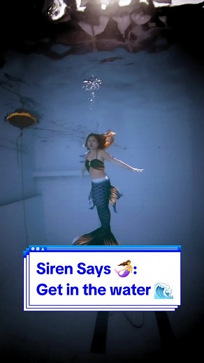 Mermaid Siren Encourages You to Dive into the Water Epic Musical