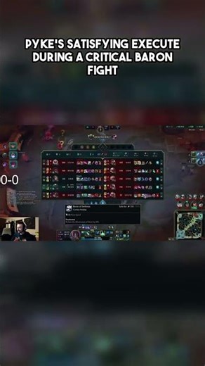 The most satisfying Pyke execute you'll see all week! Baron fight chaos incoming... 🔪