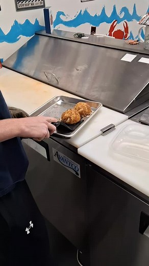 Double Crab Cake Platter ONLY $30 today! Why would you not come get one?? #fryesfamouscrabcakes #crabcakes #jumbolumpcrabcakecompany #crabcake | Frye's Famous Crab Cake CO.