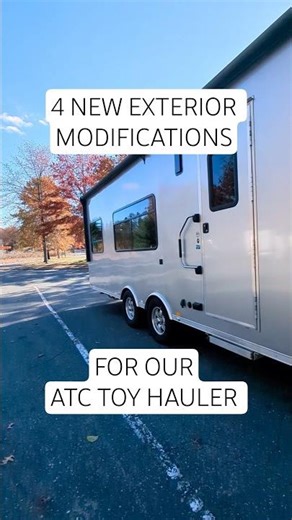 Our DIY exterior RV modifications #atctoyhauler #fulltimerv #rvupgrades