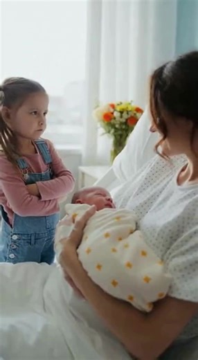 "Toddler vs Newborn The Cutest Rivalry Begins 😄😂###