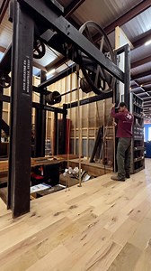 We always get a lot of questions when our elevator is used in one of our videos. So here’s another look at it in use. This is an original Otis freight elevator from the turn of the century. It was originally installed in a shop in McKinney, TX and spent over a century in that location. Our buddy @blacksmithtools found it for us six years ago. He took the entire thing apart and labeled each piece so that it was fairly easy for me to put it all back together years later. We’ve had it installed and