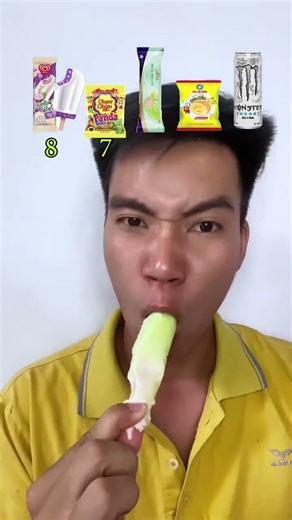 Ăn đồ ăn vặt mua ở Bách hóa xanh 😋 kem khoai môn, nước Monster, bánh mì