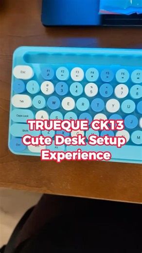 Didn’t expect this Trueque CK13 setup to make studying this easy #desksetup #shorts