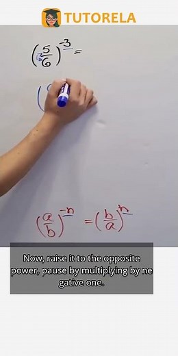 Negative Exponent Simplified: What's (5/6)^(-3)? #Math #ExponentsRules #PowersOfAFraction