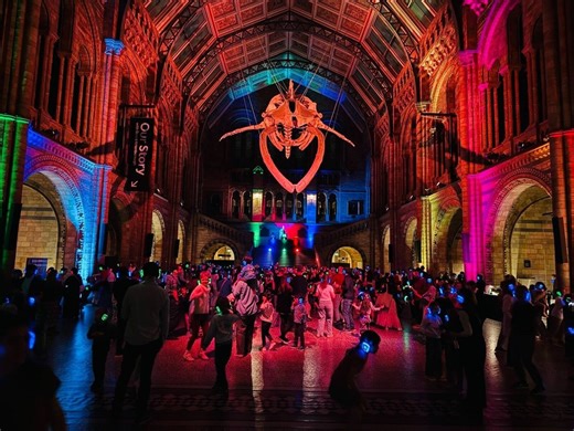 After-hours silent disco at the Natural History Museum - for all the family