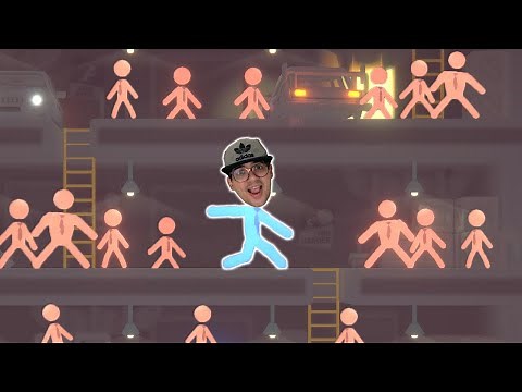 1 BONECO PALITO AZUL vs 99999 BONECOS PALITOS VERMELHOS!! (batalha épica) - Stick into the Stickman
