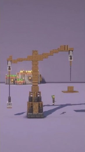 Minecraft Crane Design | How to build a crane in minecraft
