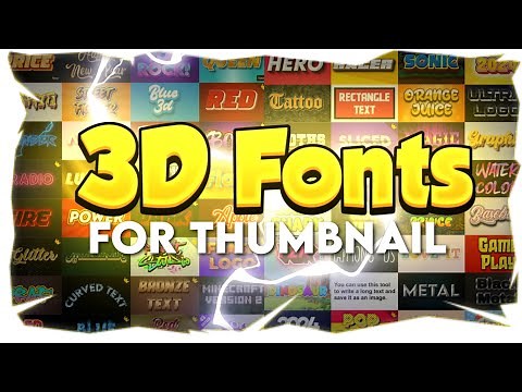 Best 3D Fonts Website ! | Free 3D Font Generator | 3D Text