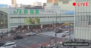 【LIVE】 Webcam Tokio - Shinjuku-Straße | SkylineWebcams