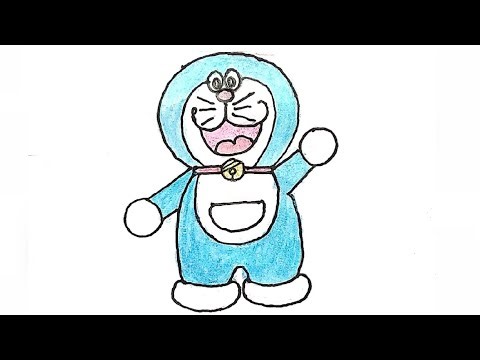 Doremon easy Drawing || How to Draw a Doremon step by step || Simple Doremon easy Drawing Colouring