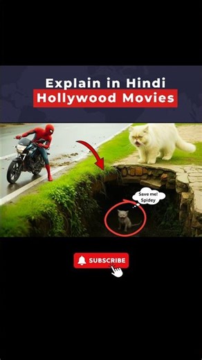 Spider-Man Saves Baby Cat While Mother Cat Waits Above! #humanity #cat #animals #pets #rescue