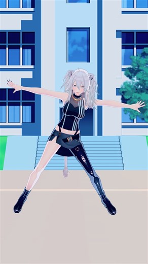 【#hololive mmd】やりらふぃー横揺れダンス【獅白ぼたん Shishiro Botan】 #hololive #mmdホロライブ