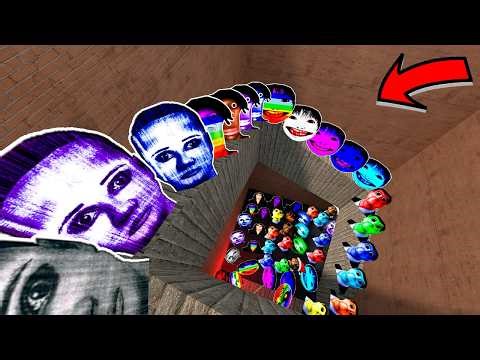 Selenna Deldago Nextbot And Rainbow Family Nextbots Chase me in Maze in Gmod