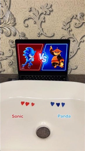 Sonic vs Panda battle ?🤔🔥