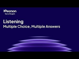 PTE Core | Listening | Multiple Choice, Multiple Answers