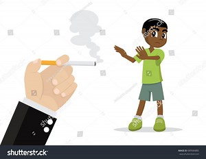 Cartoon Character African Boy Refuses Pollution Stock Vector (Royalty Free) 689584885 | Shutterstock