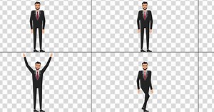 Businessman Character Animation Pack