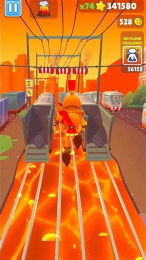 Floor ❌ Lava ✅ | No Floor Challenge | Subway Surfers 🔥😱 #challenge