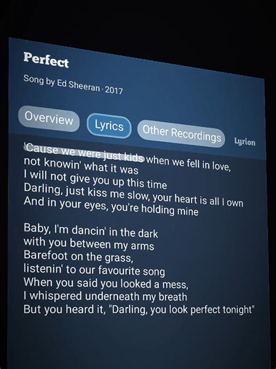 Perfect..🎧🎶#lyrics #music #edsheeran #fouryou #songlyrics | song with lyrics