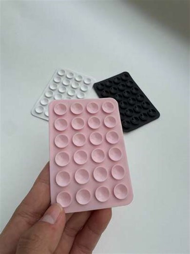 1pc Silicone Suction Cup Phone Holder, Convenient & Practical, Adhesive Design Firmly Attaches To Phone. Suitable For Bathroom, Kitchen, Bedroom, Living Room, Dining Room, Gym, Car, Etc. Travel Essential, Study Supplies, Vacation Camping Gear, Summer Accessory. Phone Holder | SHEIN