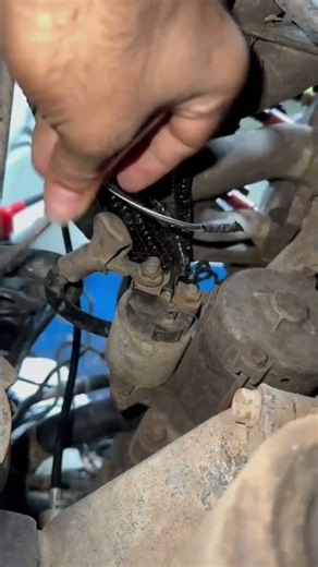 Direct Start car Engine Trick From Starter Motor #direct #start #engine #starter #mechanic #fypシ