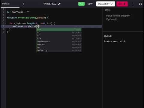 Reverse String Algorithm using JavaScript Explained