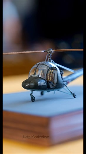 Check out this tiny heli from MH Models #scalemodel #aircraftmodel #helicopter #modelbuilder