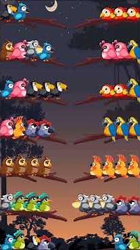 Bird Sorting Colour Puzzle – Satisfying Sorting Gameplay 🐦🎨 | Relaxing Logic Game #puzzlegame
