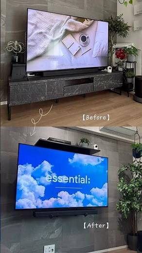 [Retrofittable] TV wall mounting possible with Ecocarat