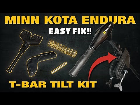 Minn Kota Endura Bracket / How to Replace T-Bar Tilt Kit / EASY FIX!