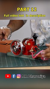 RETROL HM-01 7cc Antique Hit and Miss Engine 4-stroke Stationary Engine Horizontal IC Engine Model That Works part-12 | MR.Dharoniya