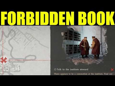 Crimson Desert - talk to the institute steward (Location) | the missing forbidden book