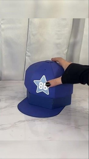 Craft a 3D Baseball Cap Favor Box | DIY Paper Baseball Gift Box SVG Tutorial | Project 37/85