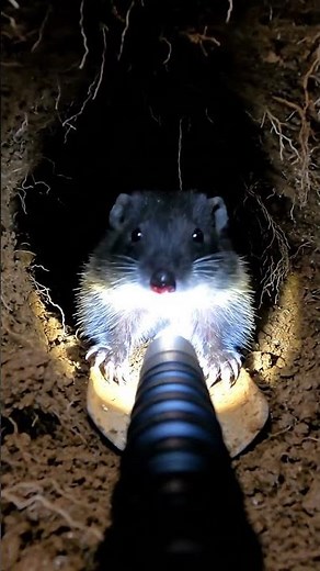 Camera Inside a Mole Burrow — Rare Underground Footage 🐾