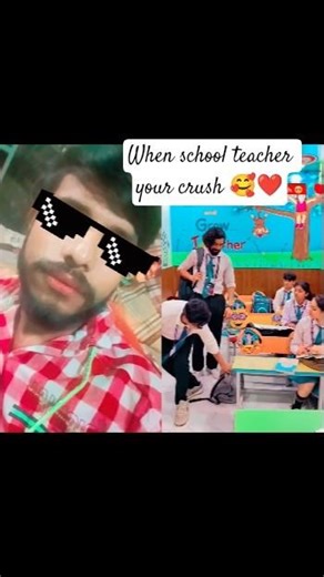 when schools teacher your crush 🥰🤣🤣😂/#shorts #funny #schoollife #ytshorts #trending