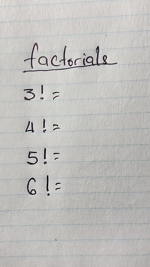 Learn how to do factorials | factorial lessons to learn in 2024 #math #mathematics #factorial
