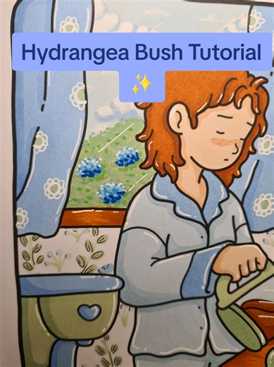 Hydrangea Bush Tutorial: Step-by-Step Coloring Guide