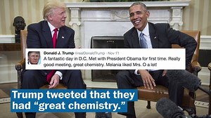 167K views · 490 reactions | From riding together up Pennsylvania Avenue to Trump accusing Obama of wire-tapping him, here's a look at their rapport since Trump's election. | Washington Post | Facebook