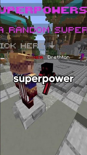 YOU Can Have SUPERPOWERS On This Minecraft Server... #shorts #minecraft