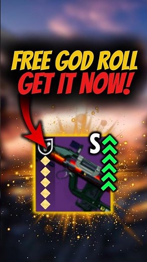 Get This FREE God Roll Weapon NOW...