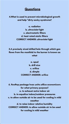 HVAC CONTRACTOR Exam Questions and Answers