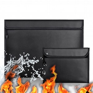 [Hot Item] Premium Fire Proof Water Document Bag Factory Custom High-Quality Fireproof Materials Envelope Pouch Fireproof Safe Bags