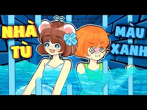 Simmy Cat 24H Challenge "ESCAPE FROM THE BLUE PRISON" In Minecraft | Cute Duo |