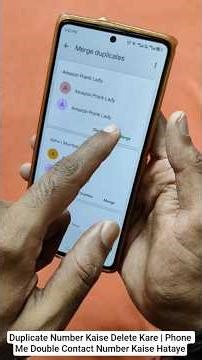 Duplicate Number Kaise Delete Kare | Phone Me Double Contact Number Kaise Hataye