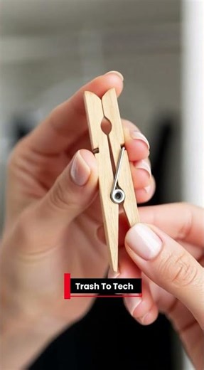 Genius Hanger Hack: Stop Slips with Clothespin! 😍👗 #DIYLifesaver