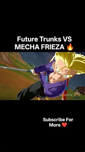 Future Trunks vs Mecha Frieza ⚔️🔥 Epic Sword Strike! #Shorts #viralvideo